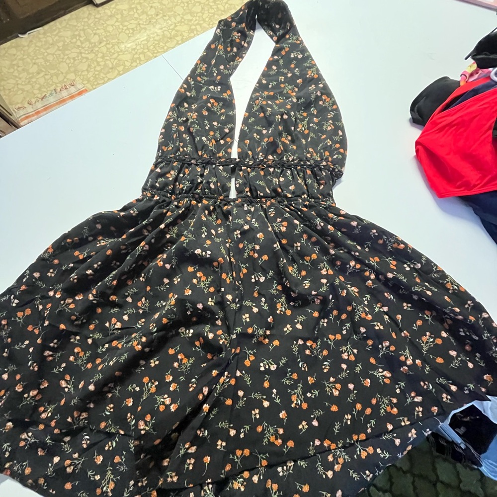 Floral Halter Dress